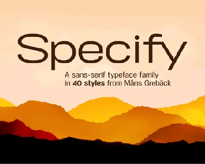 Specify Family font