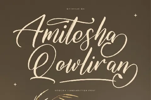 Amitesha Qowliran DEMO VERSION font