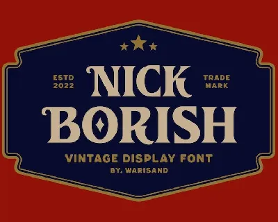 Nick Borish font