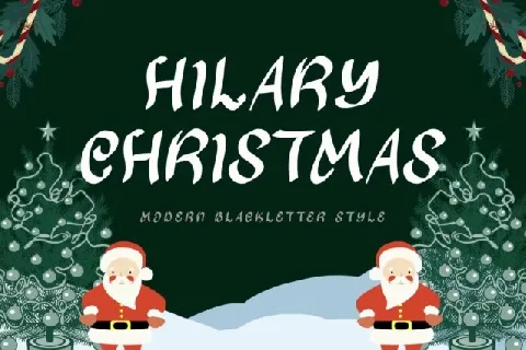 Hilary Christmas font