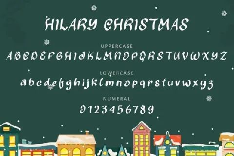 Hilary Christmas font