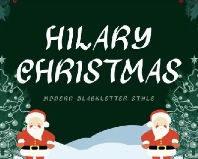 Hilary Christmas font