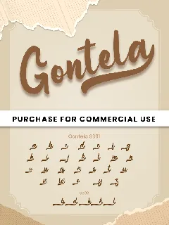 Gontela Personal Use font