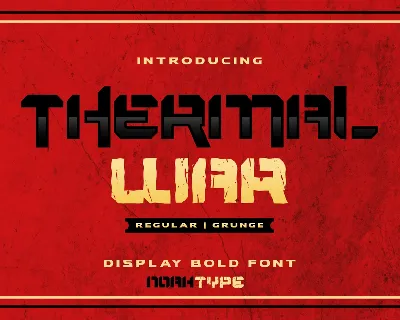 Thermal War Demo font