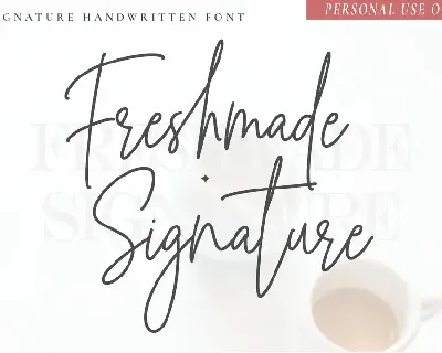 Freshmade Signature font