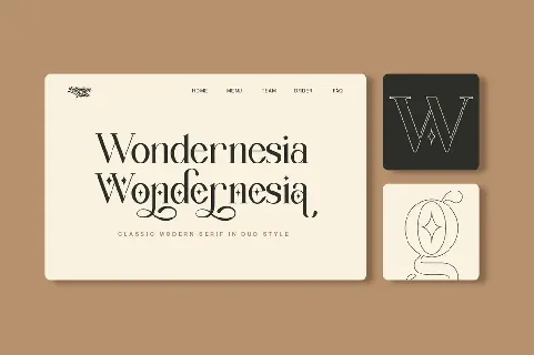 Wondernesia Demo font