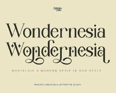 Wondernesia Demo font