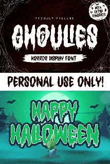 Ghoulies font