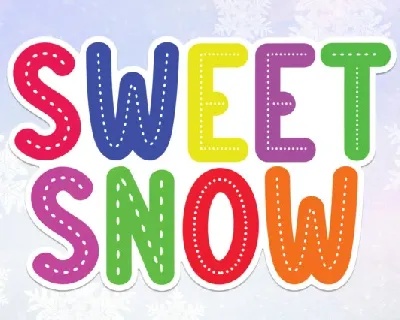 Sweet Snow Display font