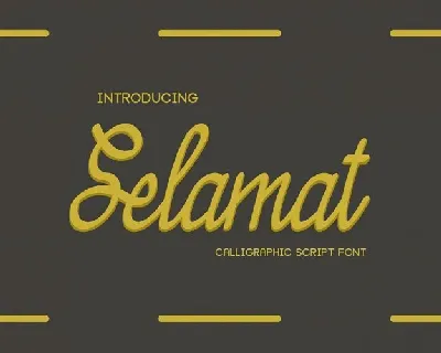 Selamat font