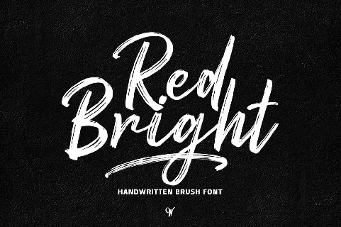 Red Bright Brush Free font