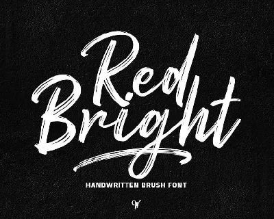 Red Bright Brush Free font