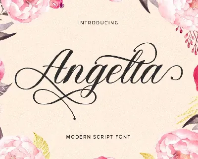 Angelta Script font