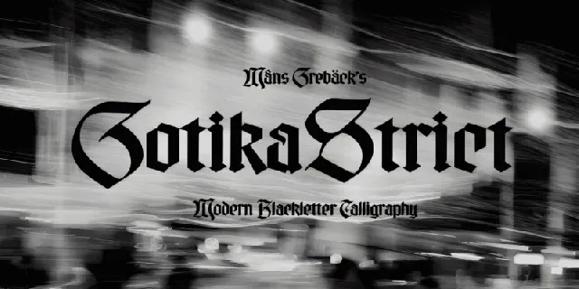 Gotika Strict font