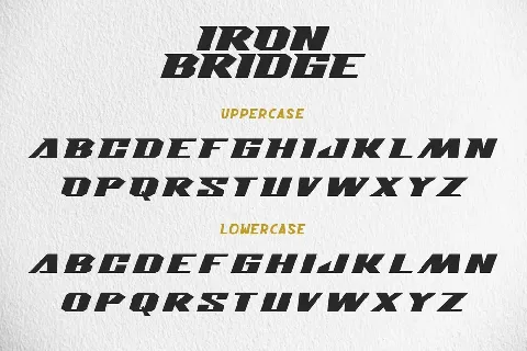 Iron Bridge font
