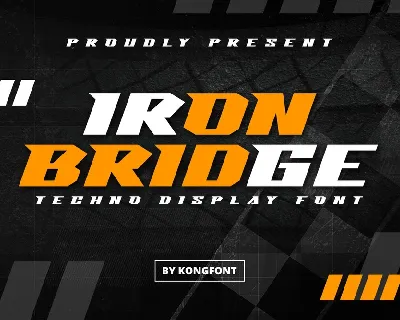 Iron Bridge font