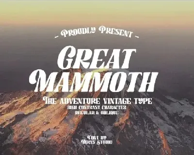Great Mammoth Display font