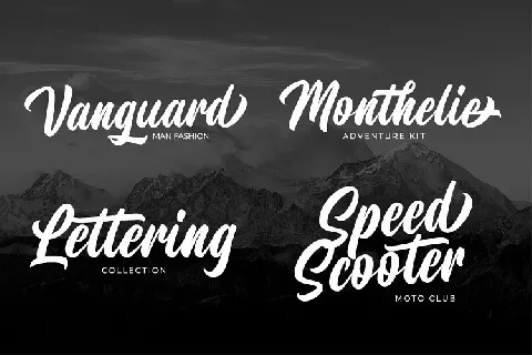 Monteners Script font