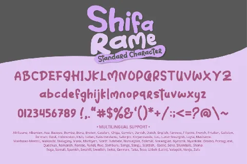 Shifa Rame font