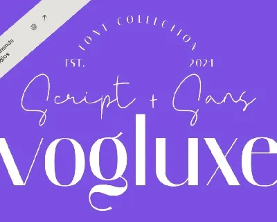 Vogluxe font