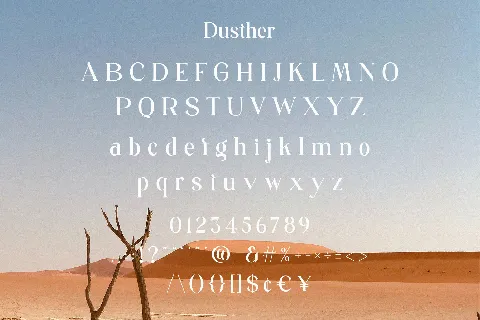 Dusther font