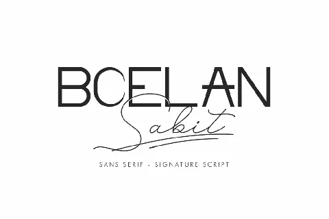 Boelan Sabit Demo font