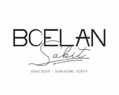 Boelan Sabit Demo font