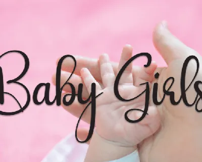 Baby Girls font