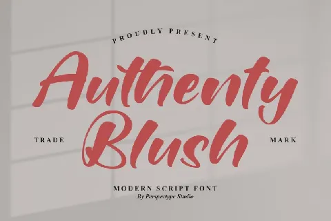 Authenty Blush font