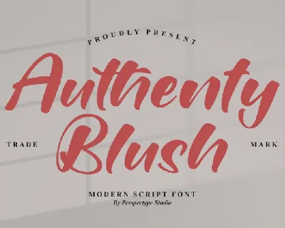 Authenty Blush font