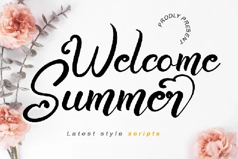 Welcome Summer Script font
