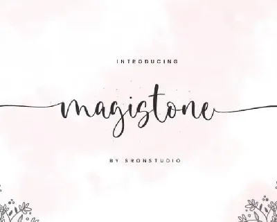 Magistone Calligraphy font