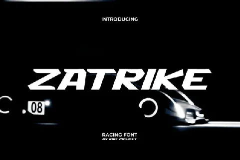 Zatrike font