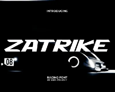 Zatrike font