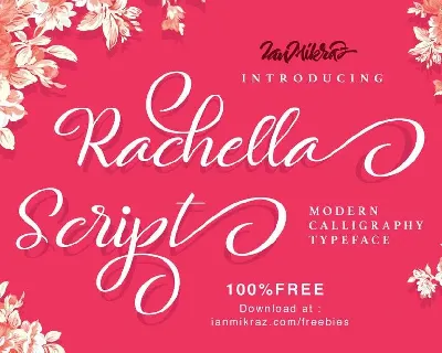 Rachella Script Free Download font