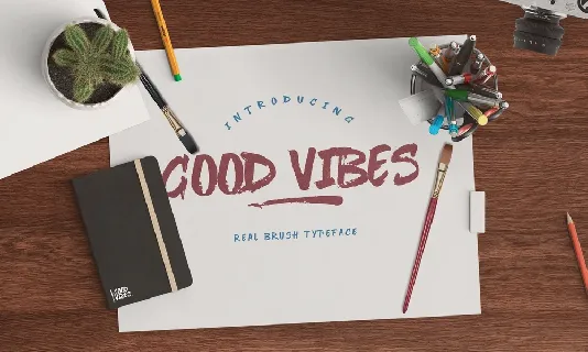 Good Vibes Brush Free font