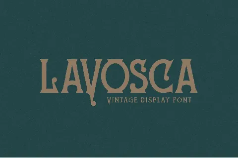 LAVOSCA font