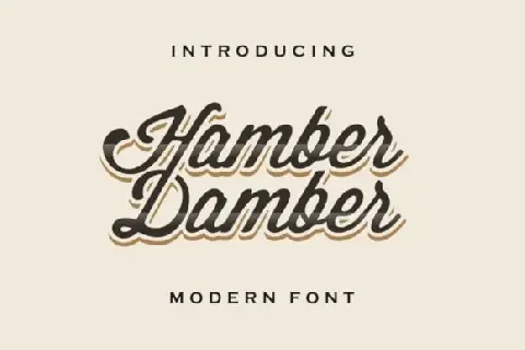 Hamber Damber font