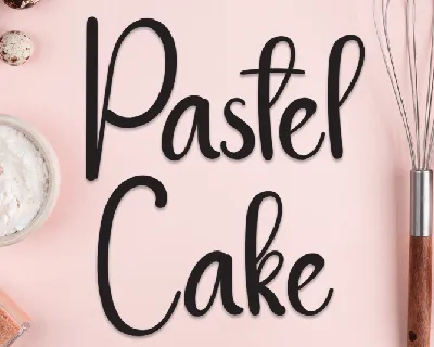 Pastel Cake Script font