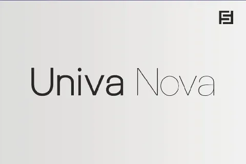 Univa Nova Family font
