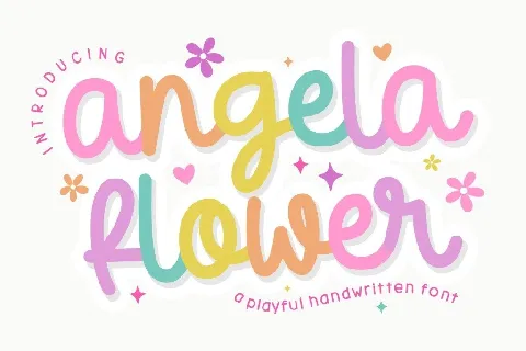 Angela Flower font