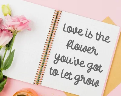 Angela Flower font