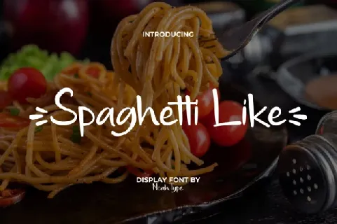 Spaghetti Like Brush font