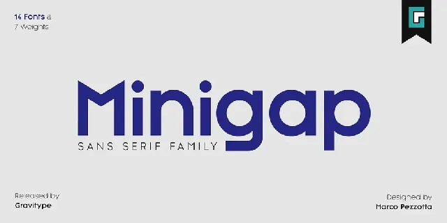 Minigap font