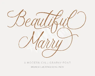 Beautiful Marry font