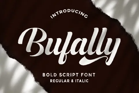 Bufally Script font