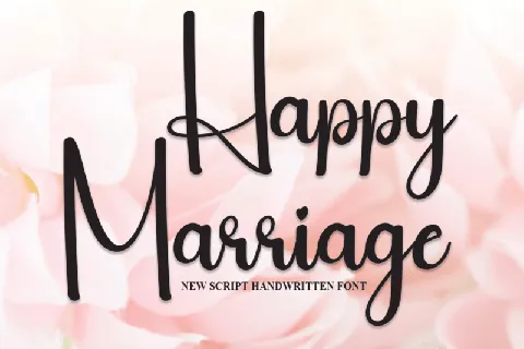 Happy Marriage Script font