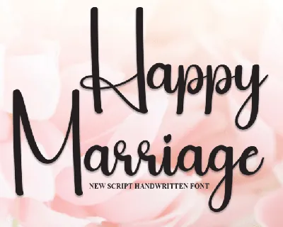 Happy Marriage Script font