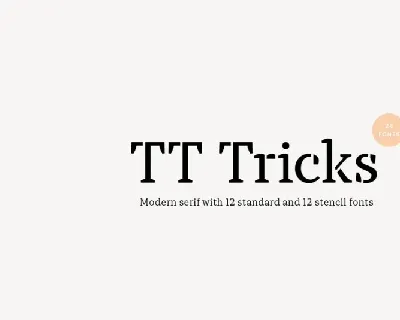 TT Tricks Family font