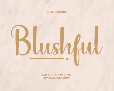 Blushful font